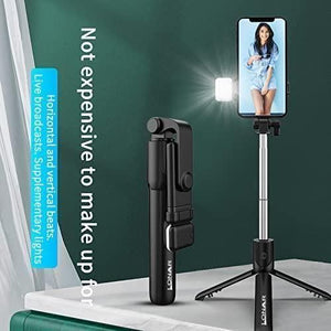 SB Extendable Flash 3-in-1 Selfie Stick Tripod with Bluetooth Remote