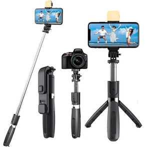 SB Extendable Flash 3-in-1 Selfie Stick Tripod with Bluetooth Remote