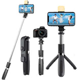 SB Extendable Flash 3-in-1 Selfie Stick Tripod with Bluetooth Remote