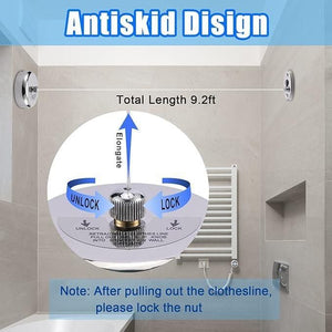 SB Stainless Steel Retractable Clothesline