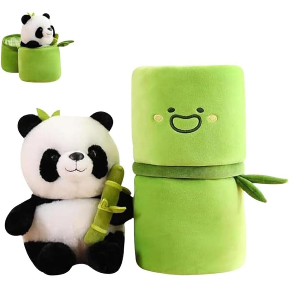 SB Cute Panda Plush with Bamboo