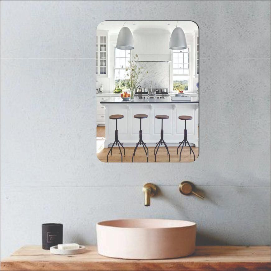SB Combo of Oval Shape & Square Shape Mirror (Pack of 2)