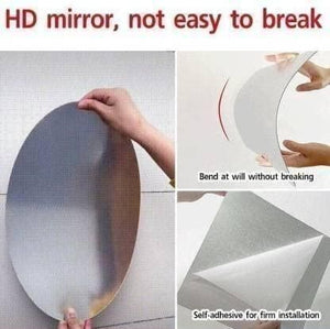 SB Combo of Oval Shape & Square Shape Mirror (Pack of 2)