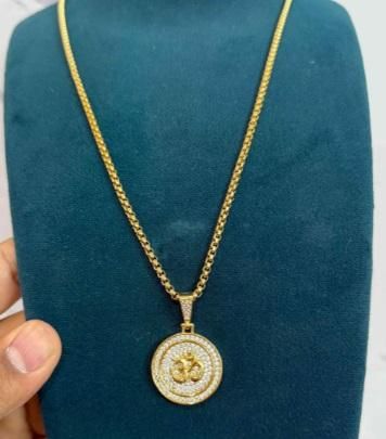 SB Om Symbol Pendant With Chain