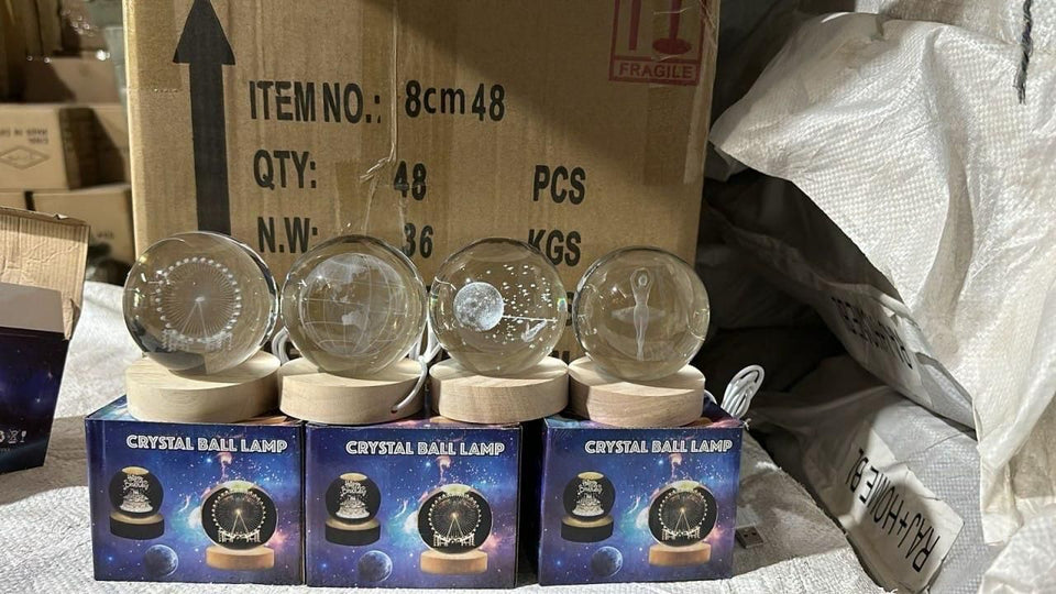 SB 3D Crystal Lamp Ball(Assorted Design)